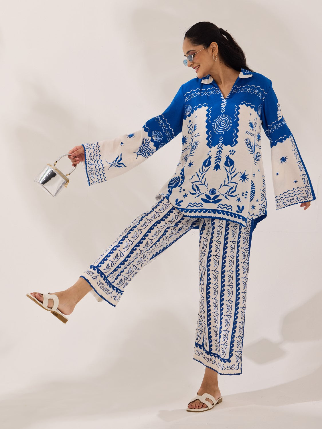 Santorini Blue - Co Ord Set