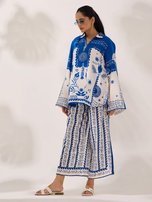 Santorini Blue - Co Ord Set