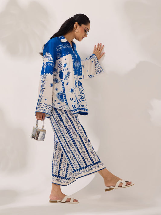 Santorini Blue - Co Ord Set