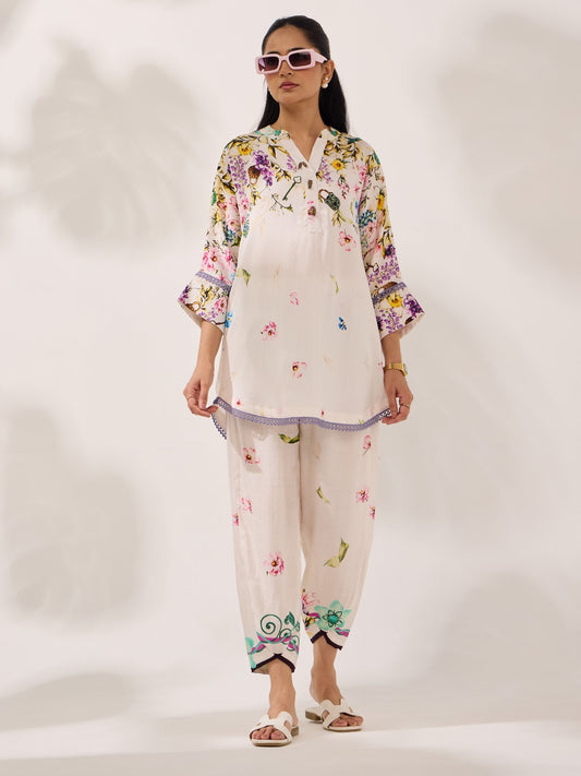 Ivory Petals - Co Ord Set